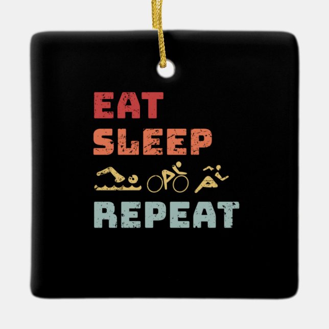 Triathlon Keramikornament (Vorderseite)