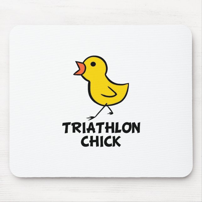 Triathlon-Küken Mousepad (Vorne)