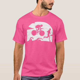 Triathlon Lauftriathleten Wettbewerb Athleten T-Shirt