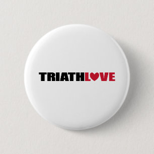 Triathlon-Liebe für Schwimmer, Radfahrer und Läufe Button