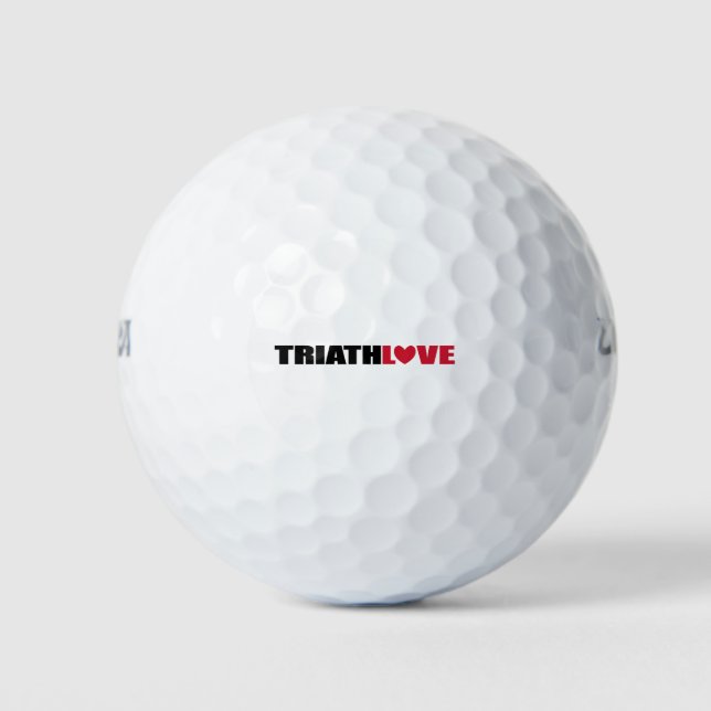 Triathlon-Liebe für Schwimmer, Radfahrer und Läufe Golfball (Vorderseite)