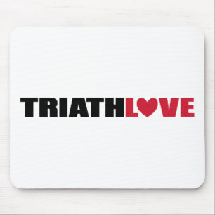 Triathlon-Liebe für Schwimmer, Radfahrer und Läufe Mousepad