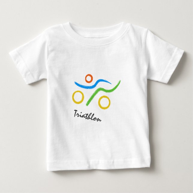 Triathlon-Logo Baby T-shirt (Vorderseite)