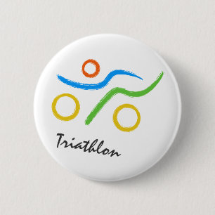 Triathlon-Logo Button