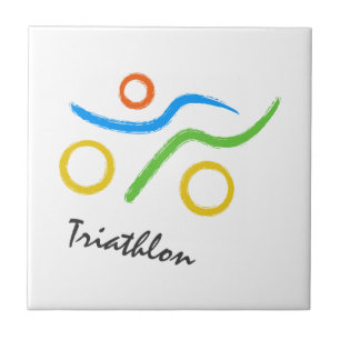 Triathlon-Logo Fliese