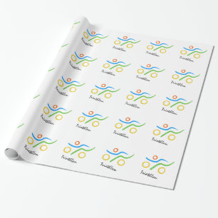 Triathlon-Logo Geschenkpapier