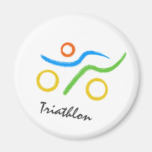 Triathlon-Logo Magnet