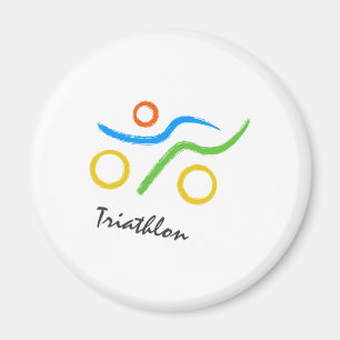 Triathlon-Logo Magnet