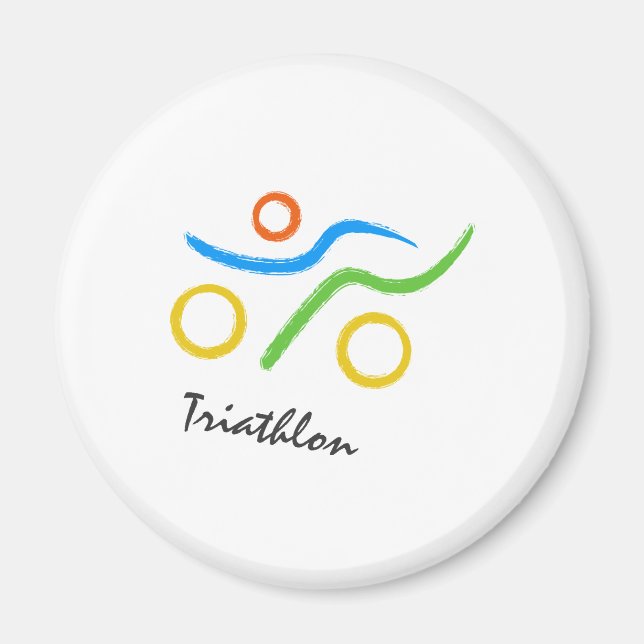 Triathlon-Logo Magnet (Vorne)