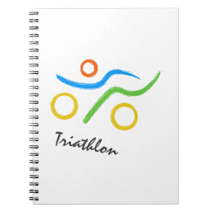 Triathlon-Logo Notizblock