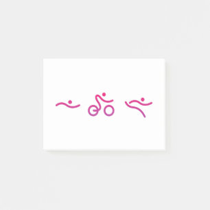 Triathlon-Logo Post-it Klebezettel