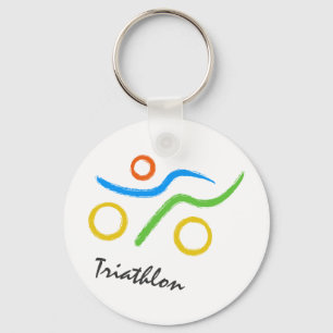 Triathlon logo schlüsselanhänger