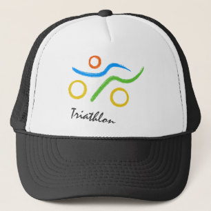 Triathlon logo truckerkappe