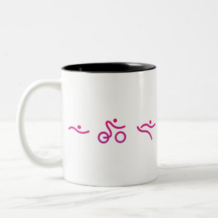 Triathlon-Logo Zweifarbige Tasse