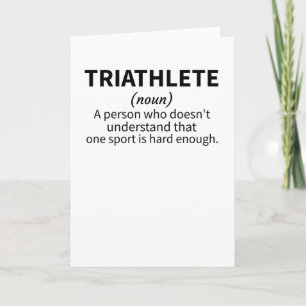 Triathlon Lover Gifts Triathlete Endurance Sports Karte
