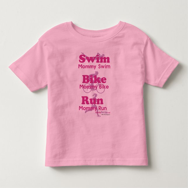 Triathlon-Mama Kleinkind T-shirt (Vorderseite)