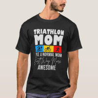 Triathlon Mama Liebe zum Radfahren und Schwimmen T