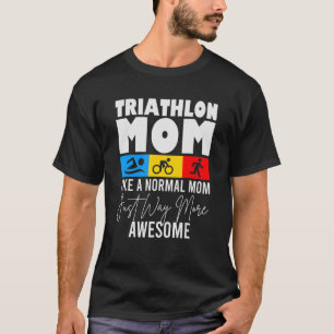 Triathlon Mama Liebe zum Radfahren und Schwimmen T T-Shirt