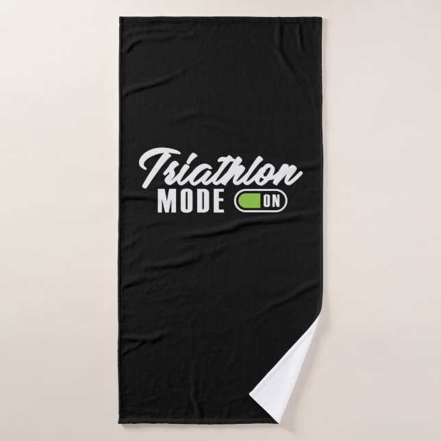 Triathlon Mode On Badehandtuch (Badehandtuch)