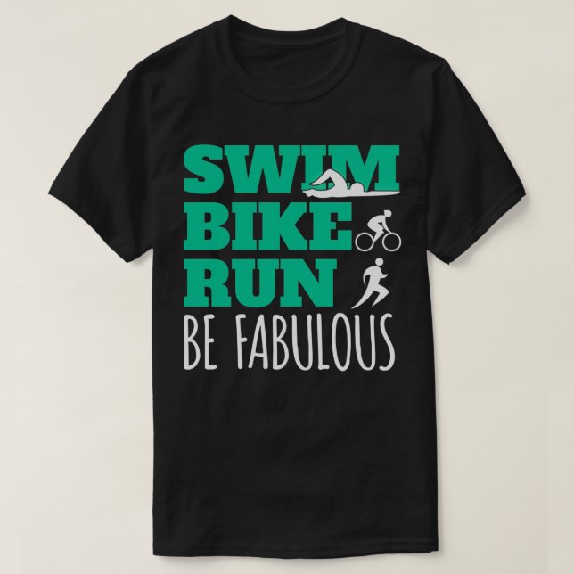 Triathlon Motif für Triathleten 7 T-Shirt (Design vorne)