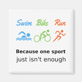 Triathlon-Rad-Laufsport Magnet
