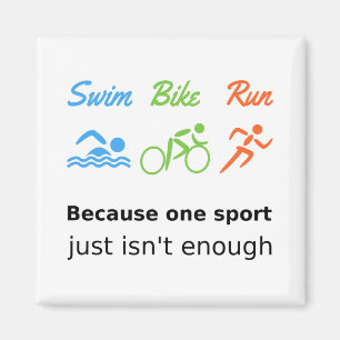 Triathlon-Rad-Laufsport Magnet