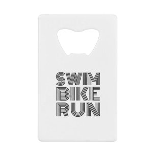 Triathlon-Renndesign Geldbeutel Flaschenöffner