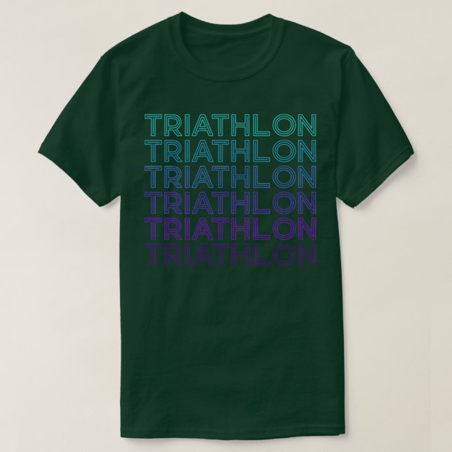 Triathlon Retro T-Shirt (Design vorne)