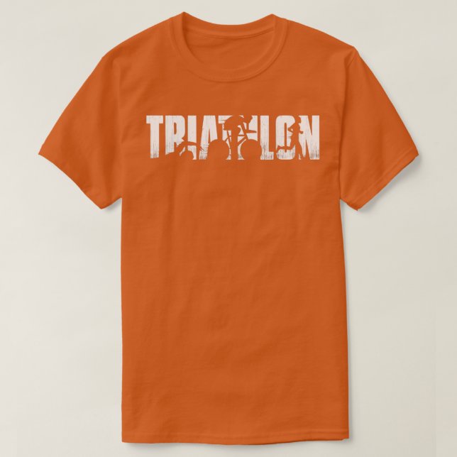 Triathlon Running Triathleten Wettbewerb T-Shirt (Design vorne)