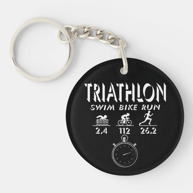 Triathlon Schlüsselanhänger (Vorderseite)