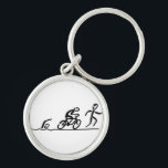 Triathlon Schlüsselanhänger<br><div class="desc">Schlüsselanhänger mir Triathlon-Logo</div>