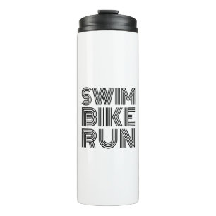Triathlon Schwarz Design Thermosbecher