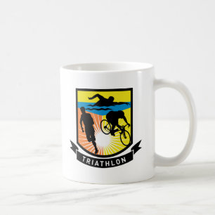 Triathlon-Schwimmenfahrrad-Laufrennen Tasse