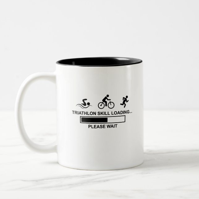 TRIATHLON-SKILLEN ZWEIFARBIGE TASSE (Links)