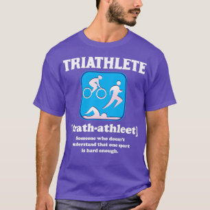 Triathlon Sport für Schwimmer Radfahrer Rallenläuf T-Shirt