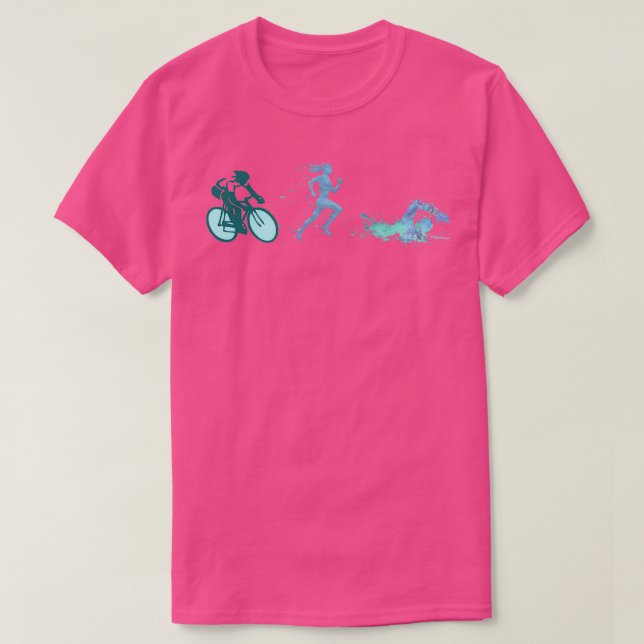 Triathlon Sport Paralympischer Sport T-Shirt (Design vorne)