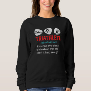 Triathlon Sports Schwimmer Radfahrer Sweatshirt