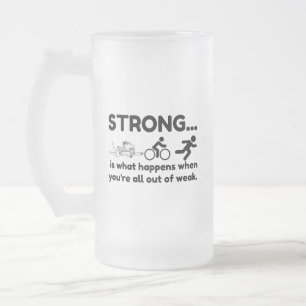 TRIATHLON STARK MATTGLAS BIERGLAS
