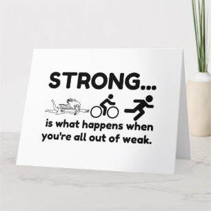 TRIATHLON STRONG DANKESKARTE