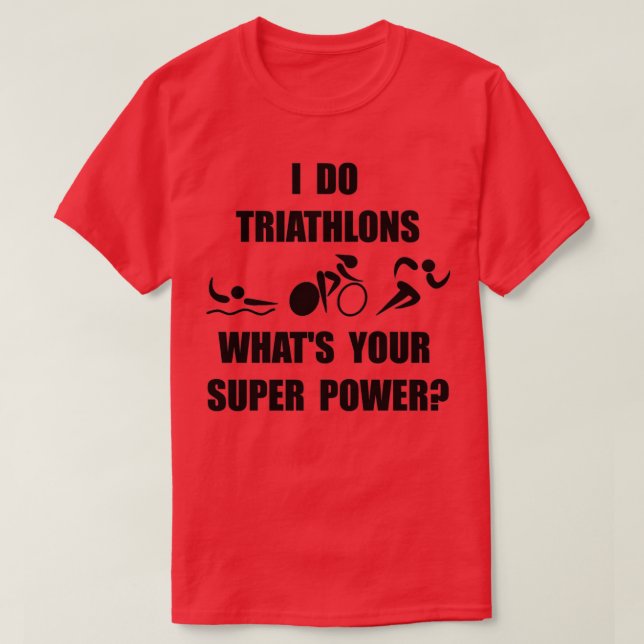 Triathlon Super Power T-Shirt (Design vorne)