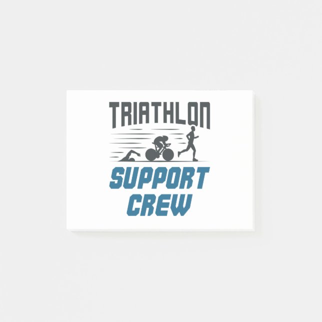 Triathlon Support-Crew Post-it Klebezettel (Vorderseite)