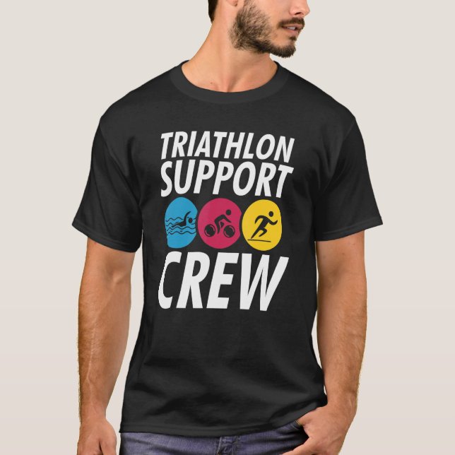 Triathlon Support Crew Triathlete T-Shirt (Vorderseite)