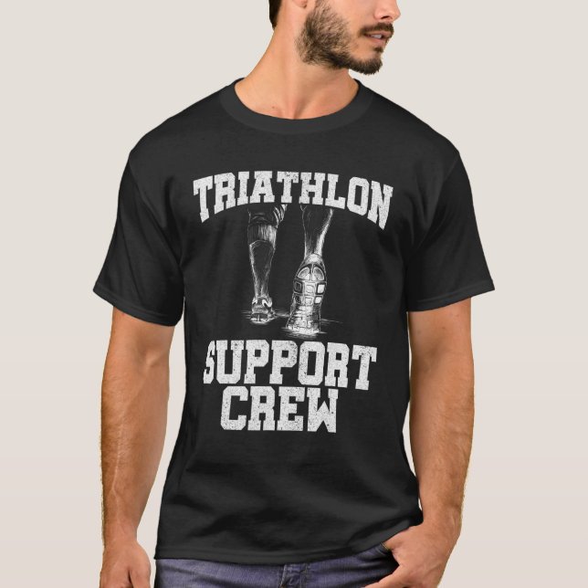 Triathlon-Support-Crew zum Biken T-Shirt (Vorderseite)