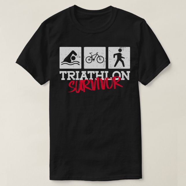 Triathlon Survivor Triathlon T-Shirt (Design vorne)