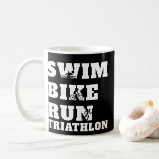 Triathlon Swim, Bike, Lauf, Sportgeschenk, T - Shi Kaffeetasse