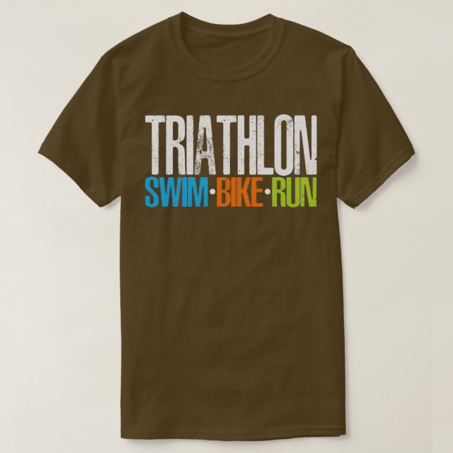 Triathlon Swim Bike Run 1 T-Shirt (Design vorne)