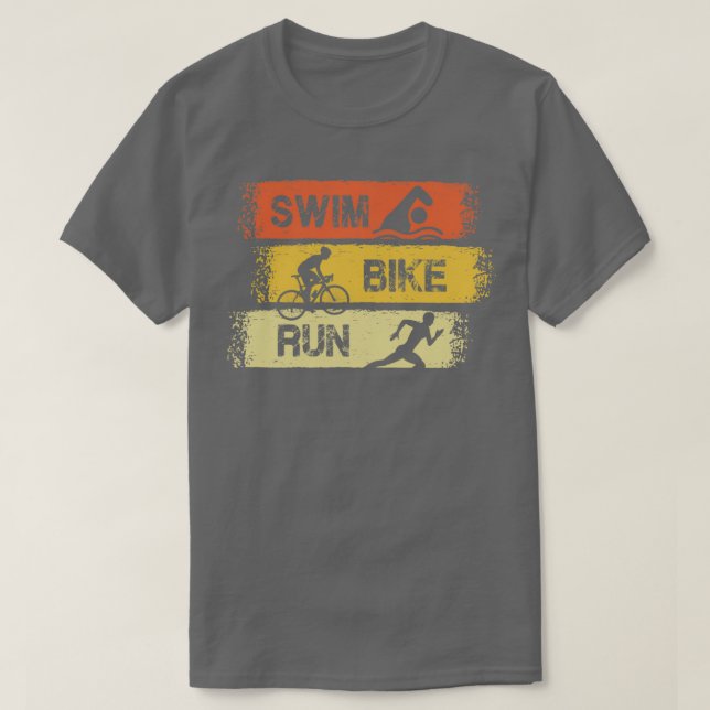 Triathlon Swim Bike Run 22 T-Shirt (Design vorne)