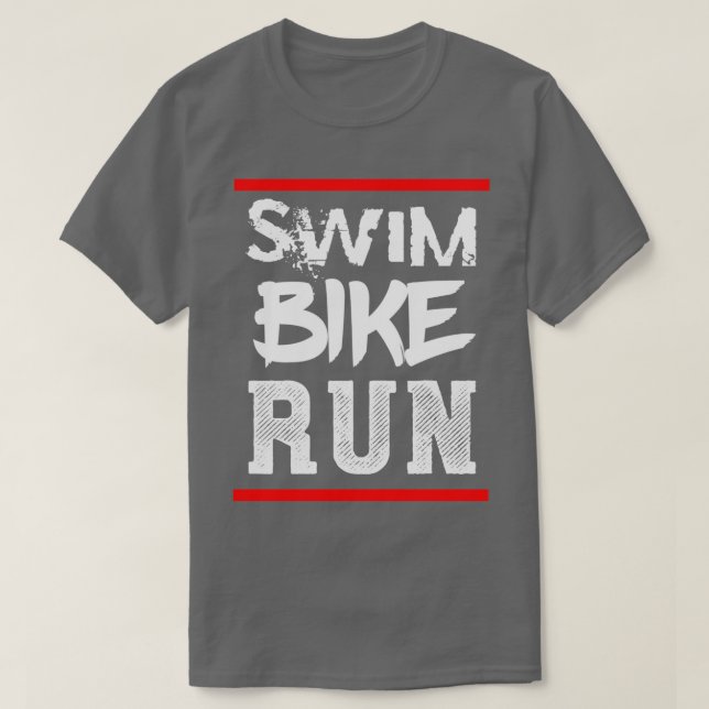 Triathlon Swim Bike Run 5 T-Shirt (Design vorne)