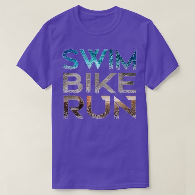 Triathlon Swim Bike Run 7 T-Shirt (Design vorne)