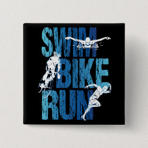 Triathlon - Swim Bike Run Button